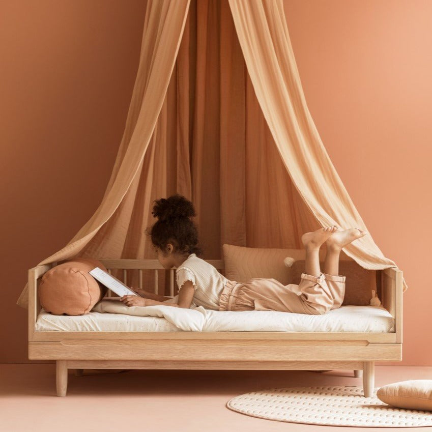 Nobodinoz Pure Evolutive Cot Bed In Oak - 70 x 140cm