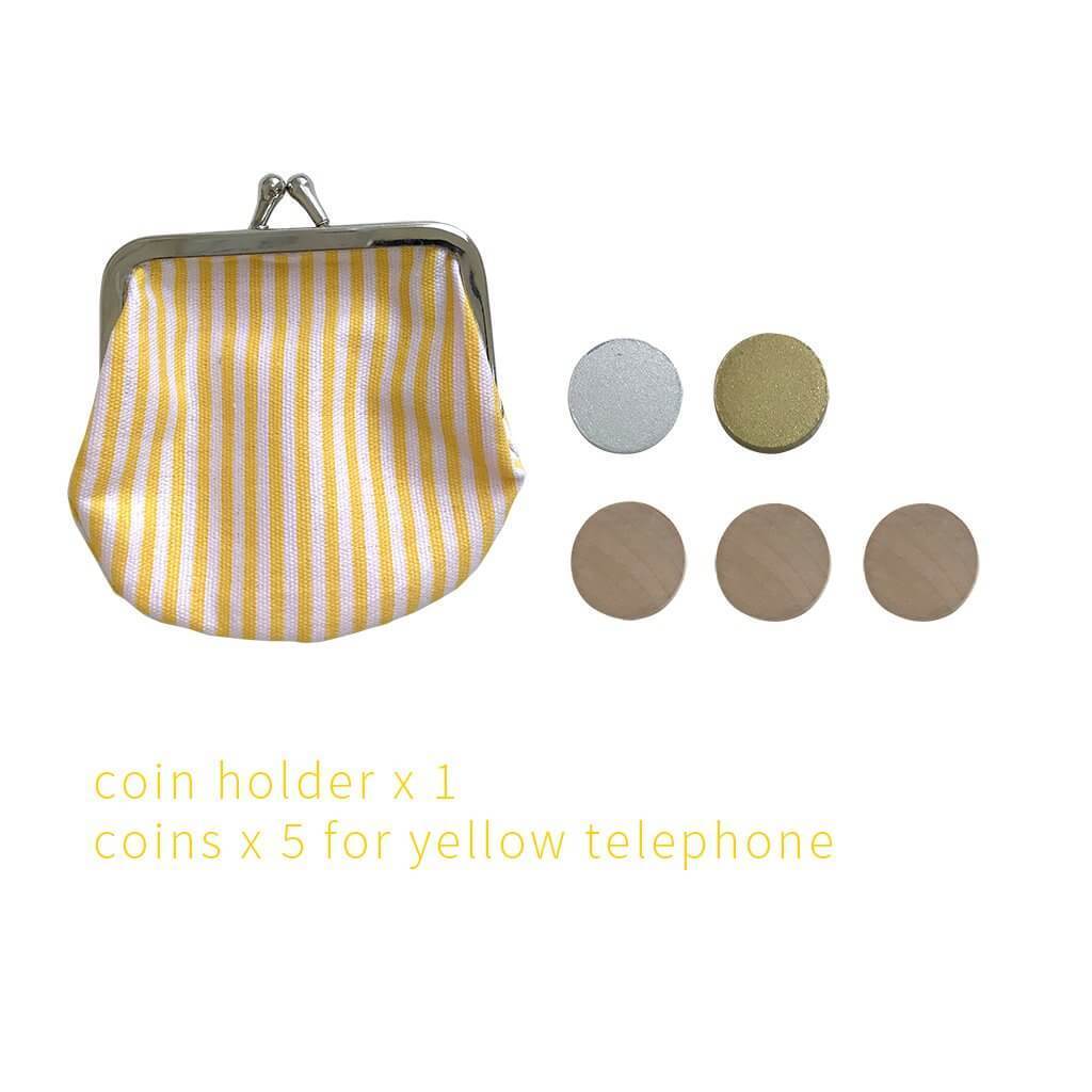Kiko & GG Wooden Play Telephone - Yellow