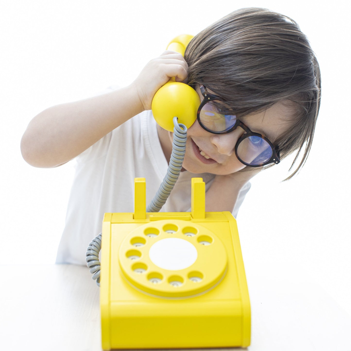 Kiko & GG Wooden Play Telephone - Yellow