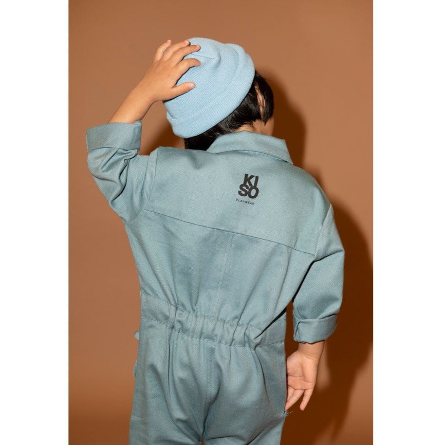 Kiso Apparel Kids Boiler Suit - Ocean