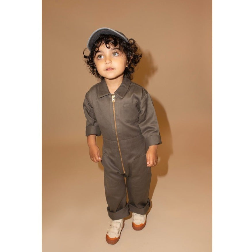 Kiso Apparel Kids Boiler Suit - Pebble