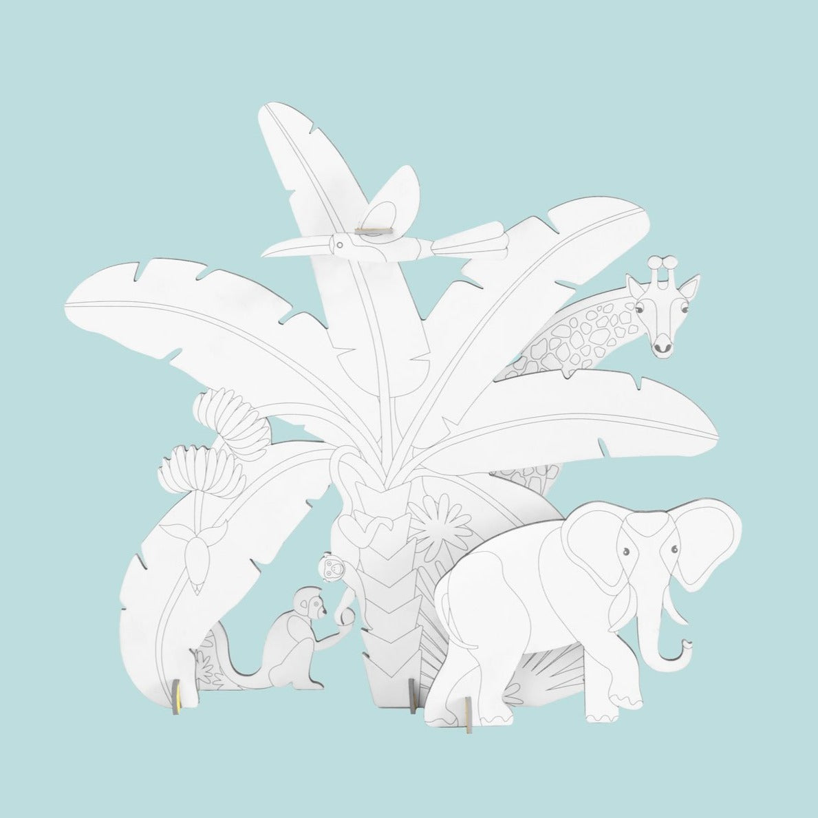 Studio Roof 3D Model - DIY Jungle Story