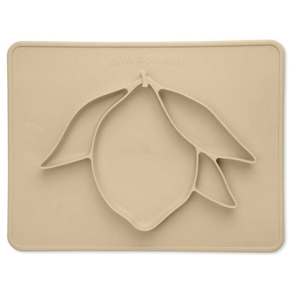 Konges Slojd Lemon Silicone Dinner Bowl - Shell