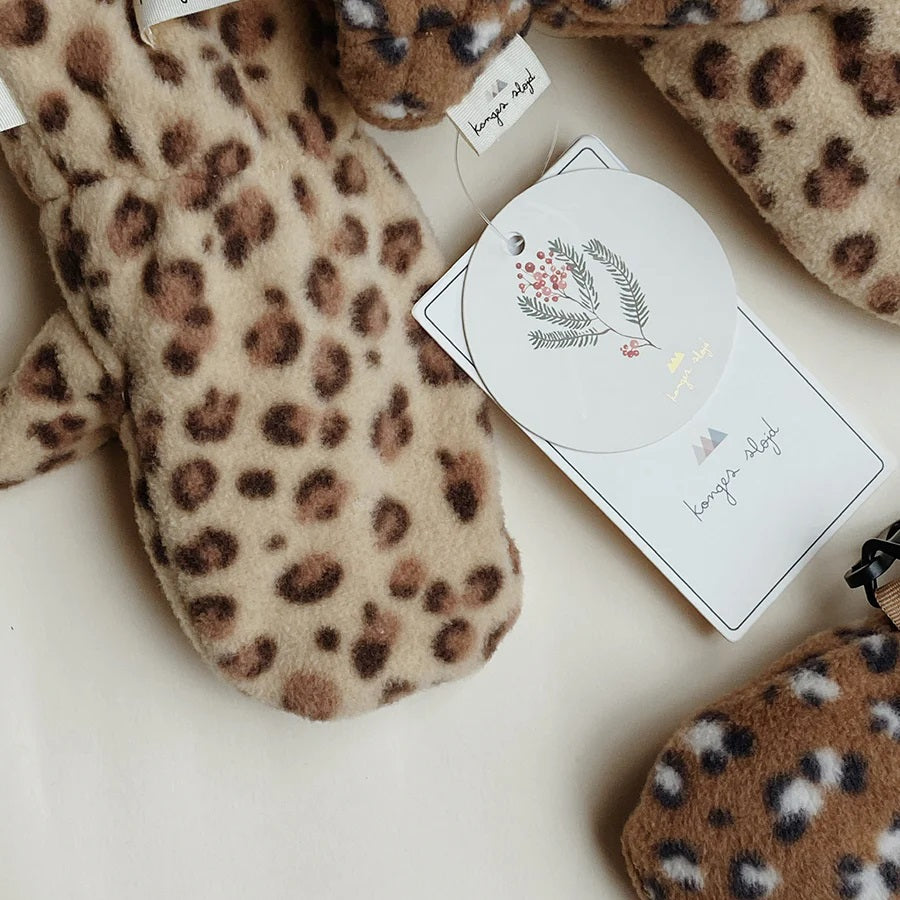 Konges Slojd Hezla Baby Mittens - Leo Cream