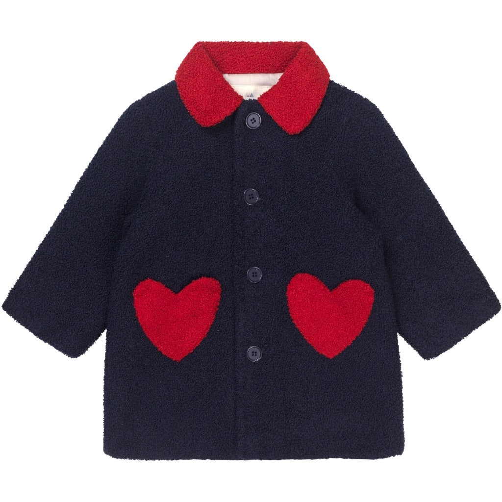 Konges Slojd Calin Heart Coat - Dark Navy