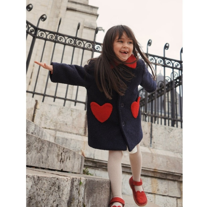 Konges Slojd Calin Heart Coat - Dark Navy