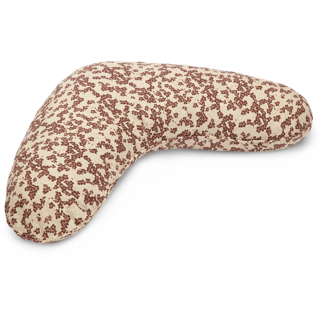 Konges Slojd Nursing Pillow Cover - Winter Leaves Dark Red