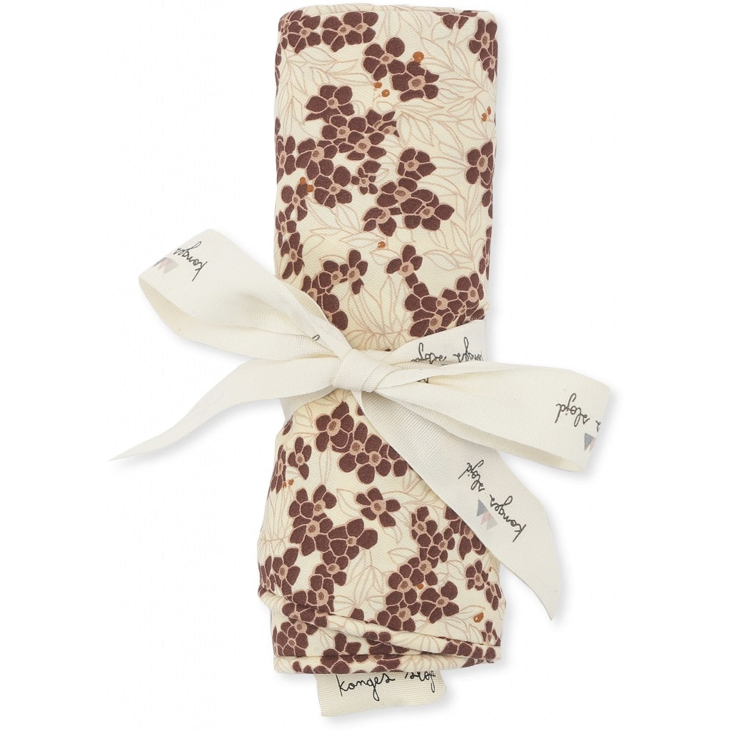 Konges Slojd Nursing Pillow Cover - Winter Leaves Dark Red