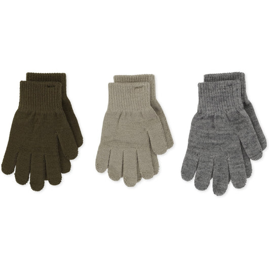 Konges Slojd Filla Gloves - 3 Pack - Dried Sage