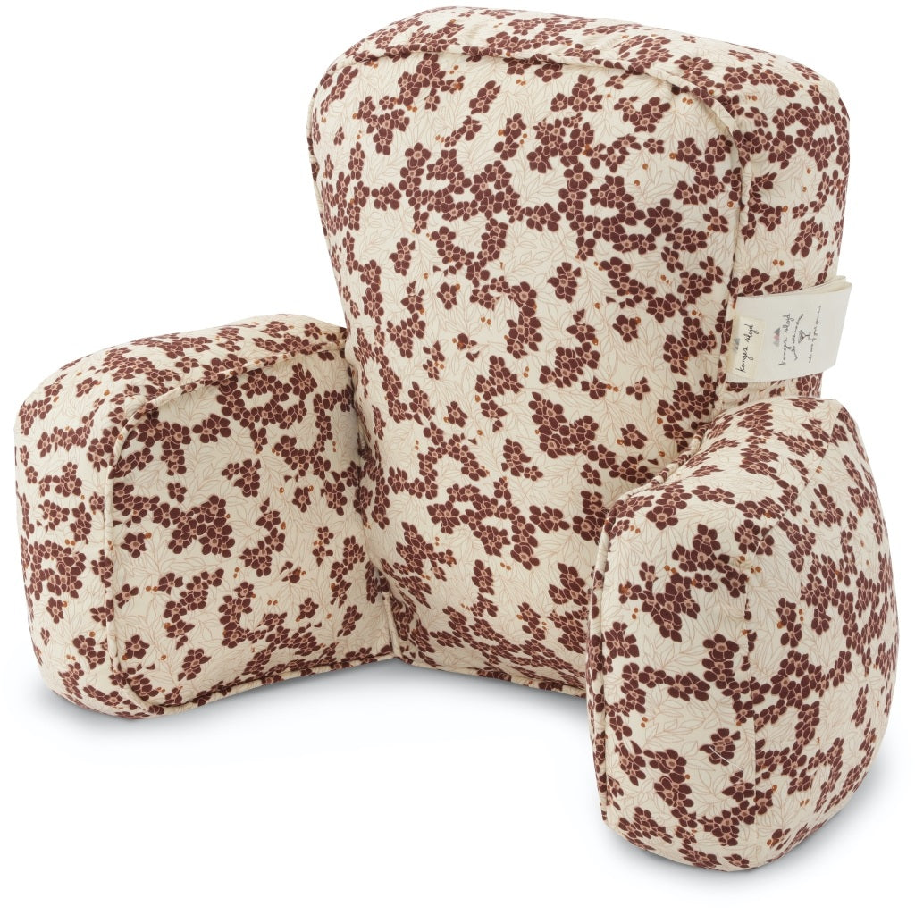 Konges Slojd Pram Pillow - Winter Leaves Dark Red