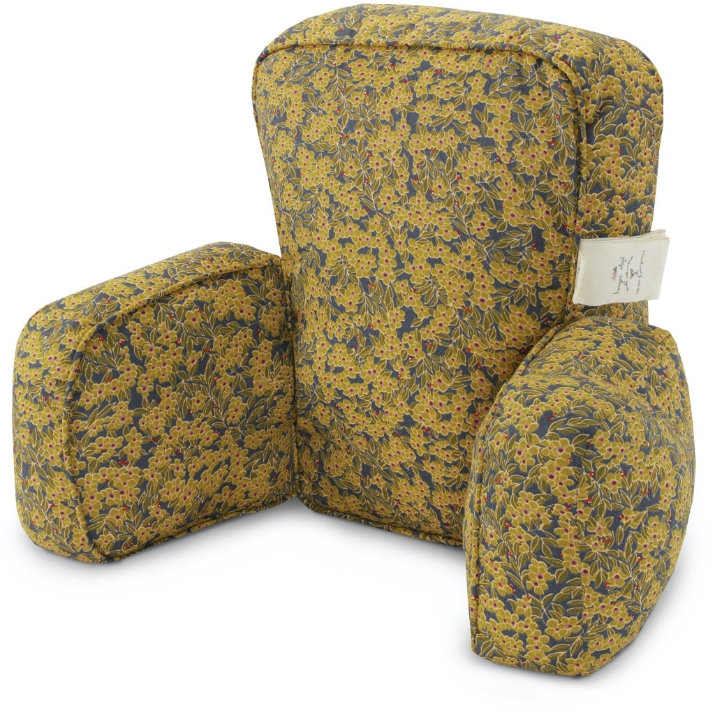 Konges Slojd Pram Pillow - Winter Leaves Mustard
