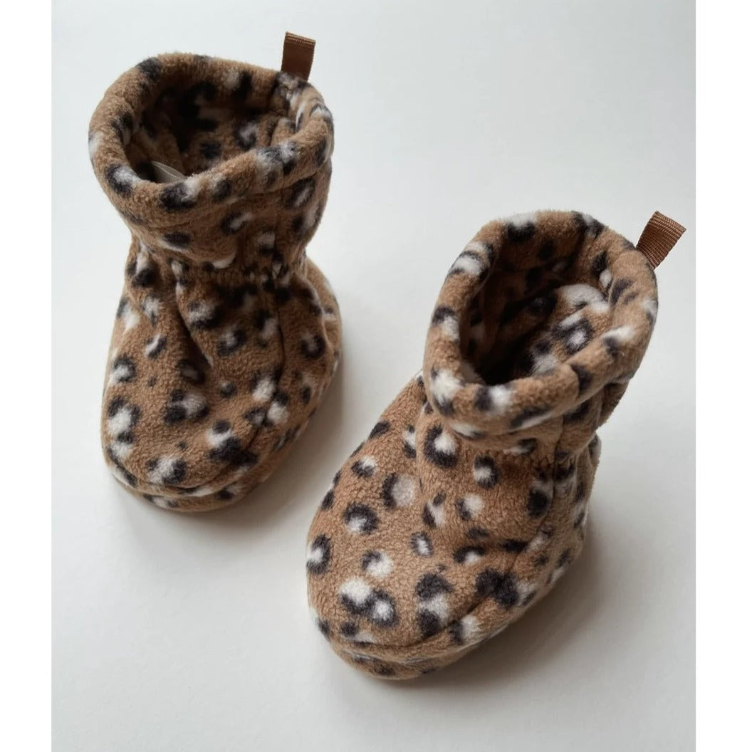 Konges Slojd Hezla Fleece Baby Boots - Leo Brown