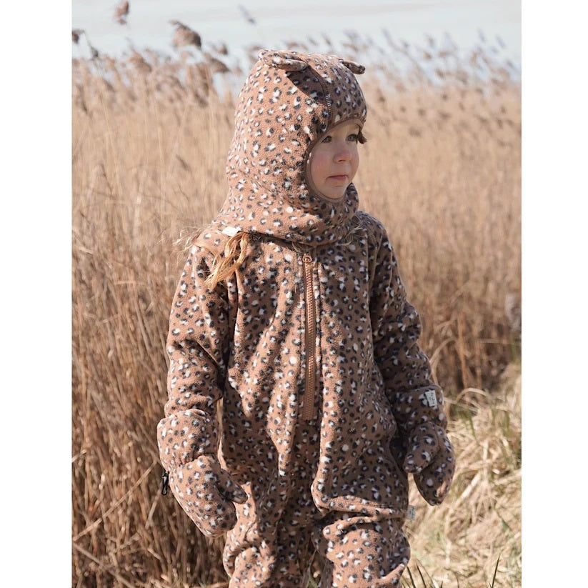 Konges Slojd Hezla Fleece Full Helmet - Leo Brown