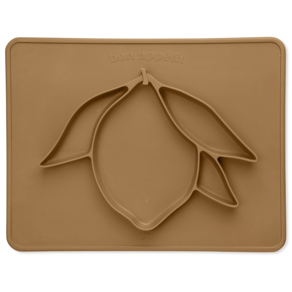Konges Slojd Lemon Silicone Dinner Bowl - Almond