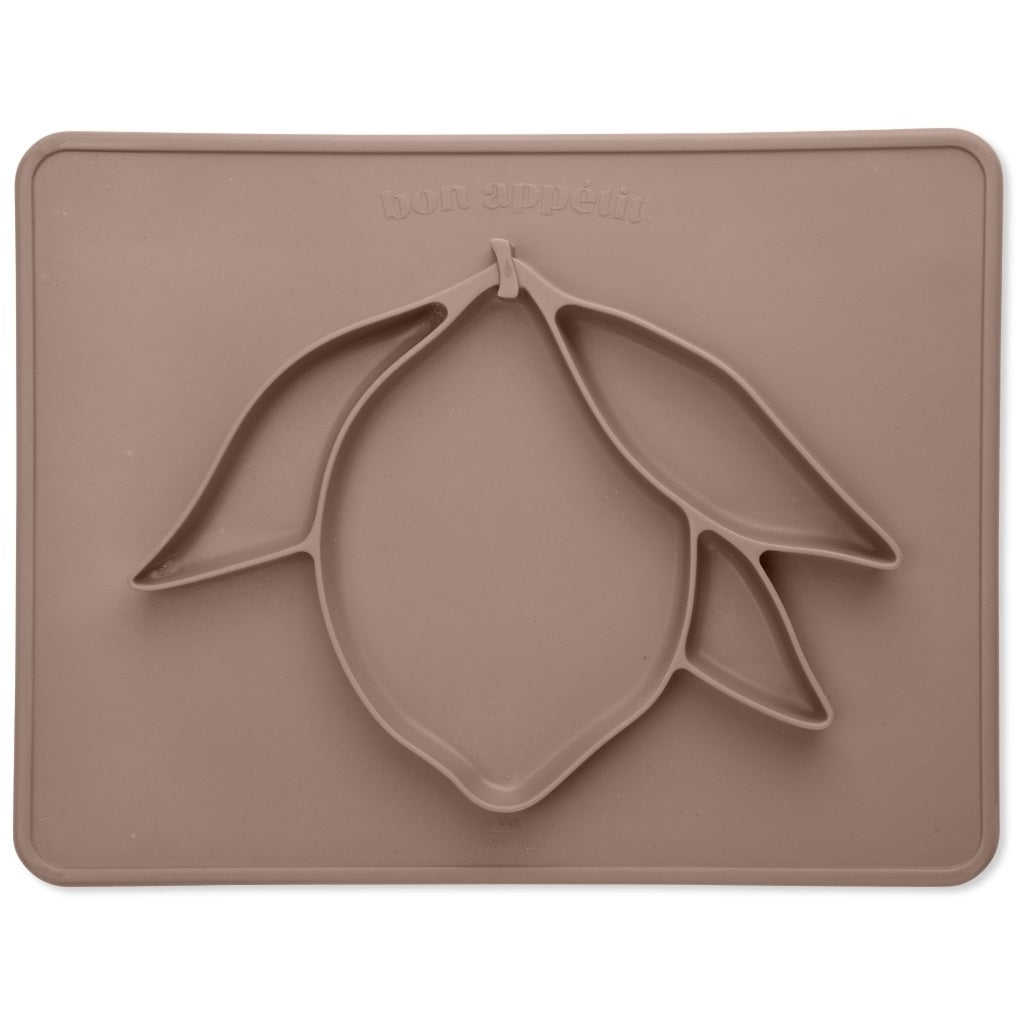 Konges Slojd Lemon Silicone Dinner Bowl - Bark
