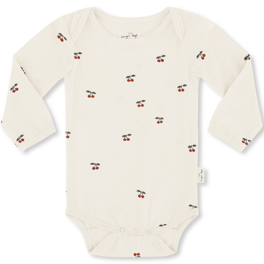 Konges Slojd Organic Bodysuit - Cherry | Soren's House