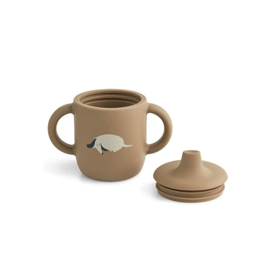 Liewood Neil Silicone Sippy Cup - Dog/Oat Mix