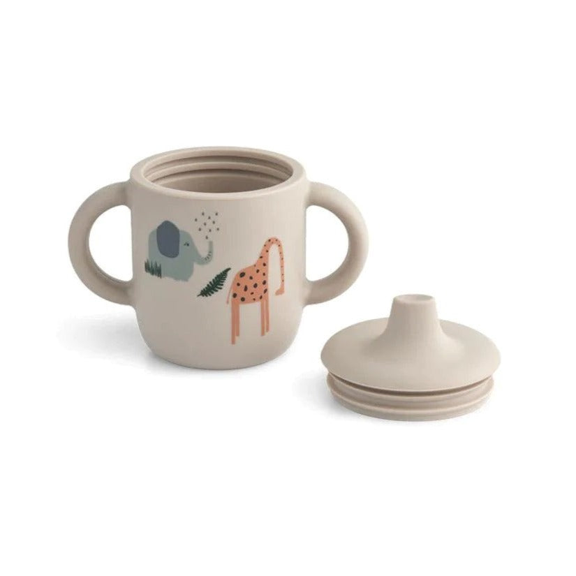 Liewood Neil Silicone Sippy Cup - Safari Sandy Mix