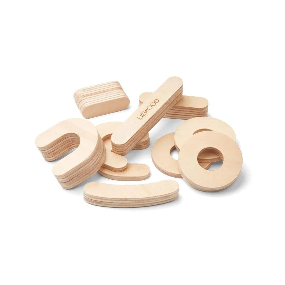 Liewood Jota Magnetic Numbers - Natural Wood