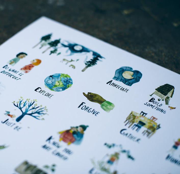 ABC's of Life Print by Little Truths Studio | Soren's House