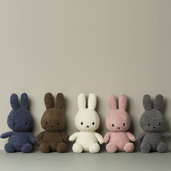 Miffy Corduroy Soft Toy - 24cm White | Soren's House