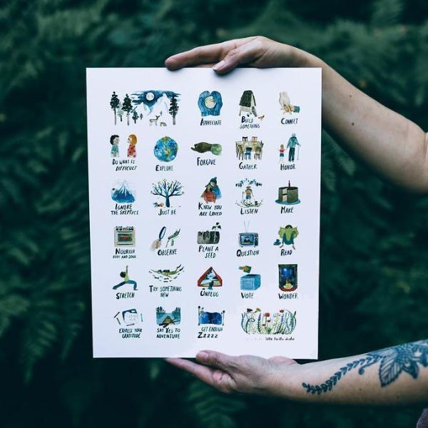 ABC's of Life Print by Little Truths Studio | Soren's House