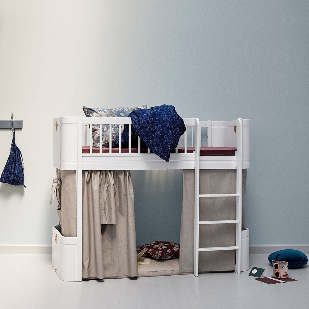 Oliver Furniture Wood Mini+ Low Loft Bed - White