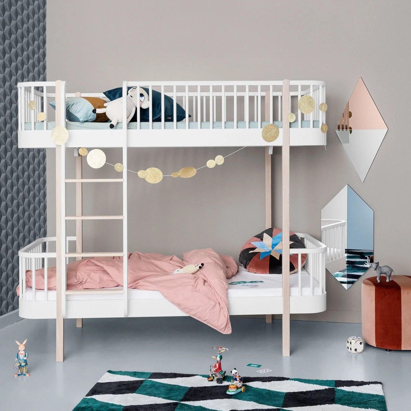 Oliver Furniture Wood Original Bunk Bed - White/Oak