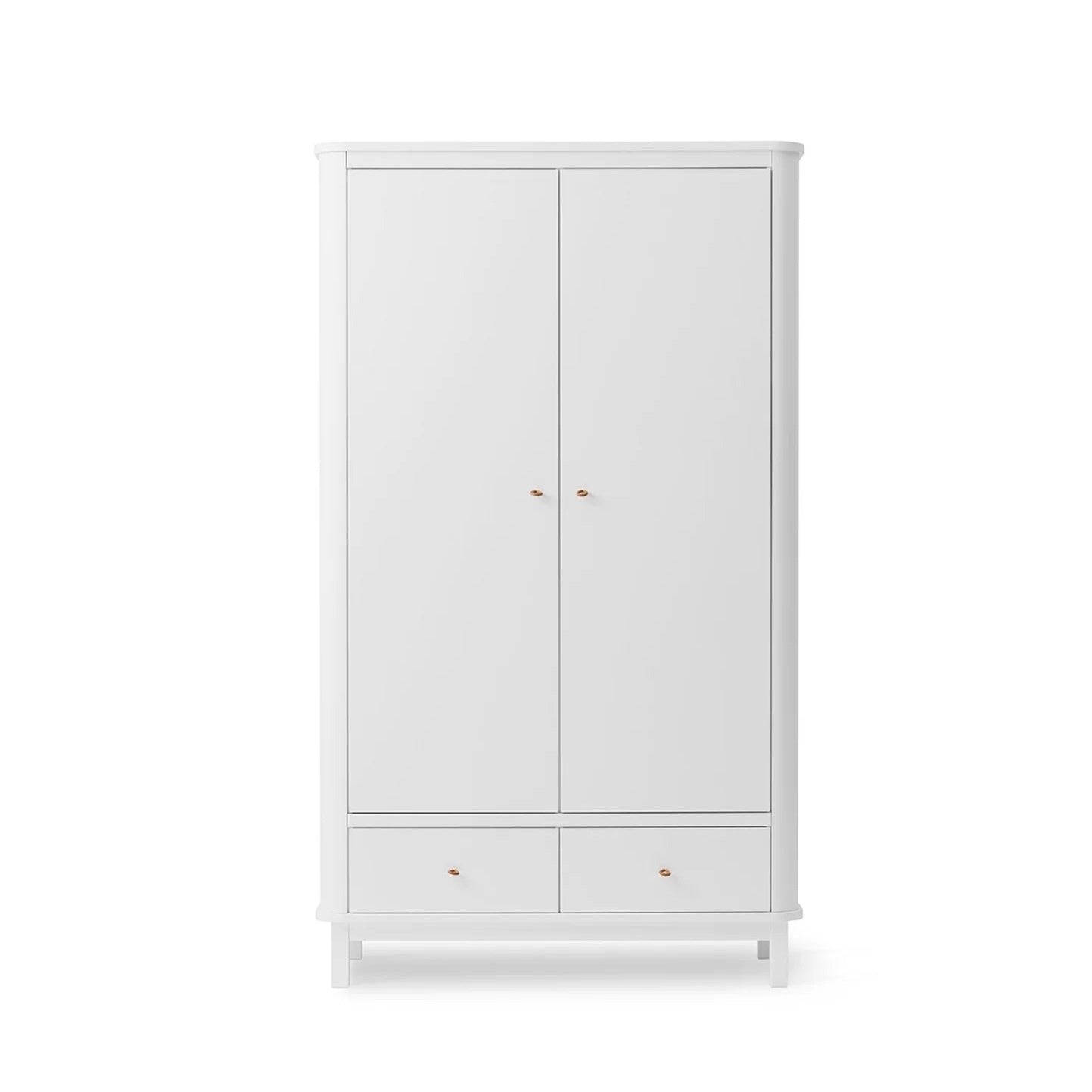 Oliver Furniture Wood Wardrobe - 2 Doors - White