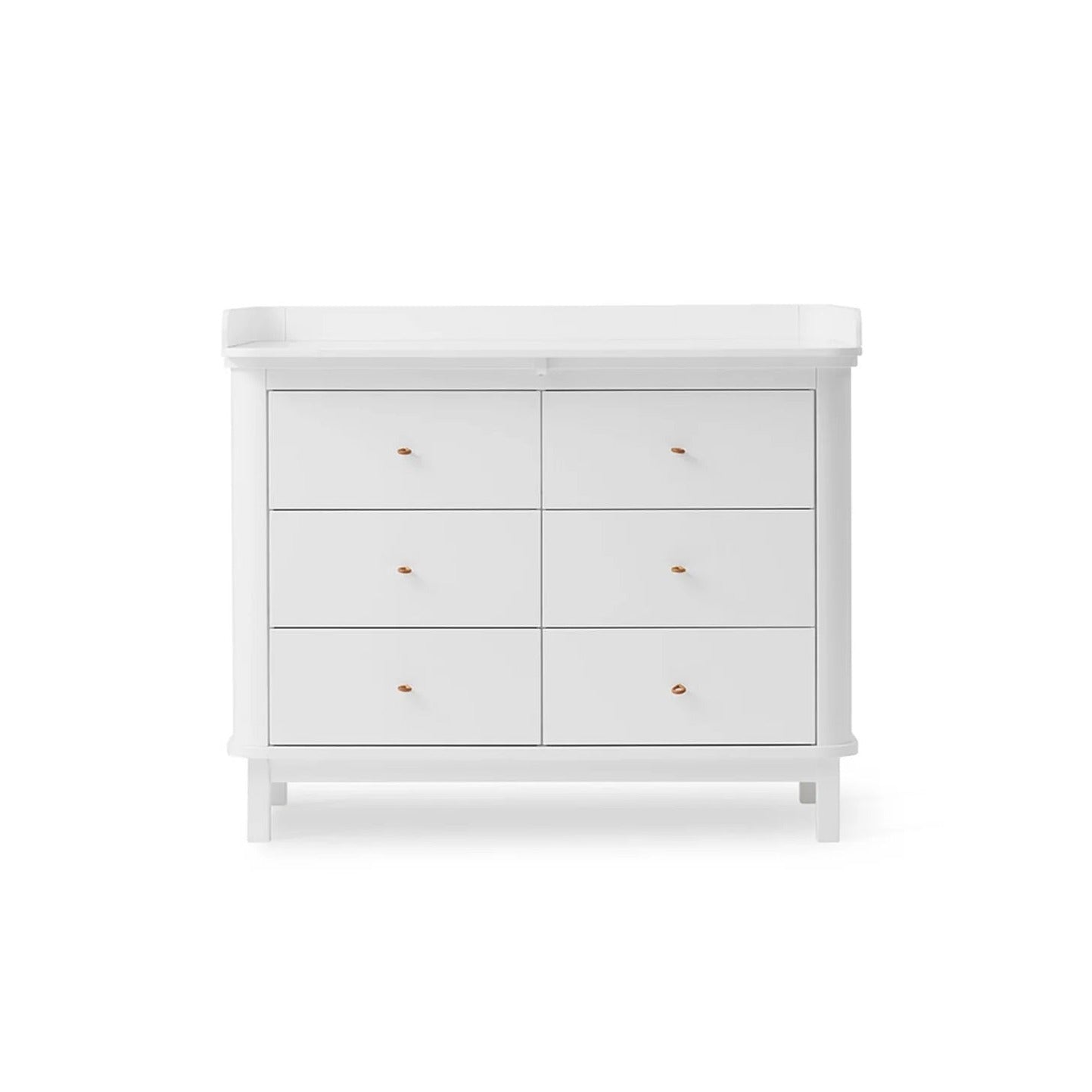 Oliver Furniture Wood Dresser - 6 Drawers - White