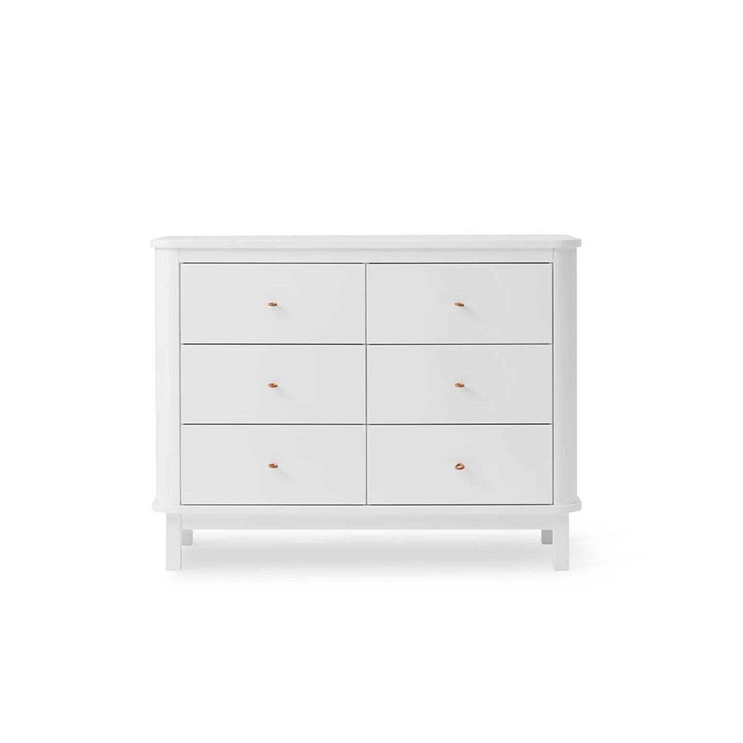 Oliver Furniture Wood Dresser - 6 Drawers - White