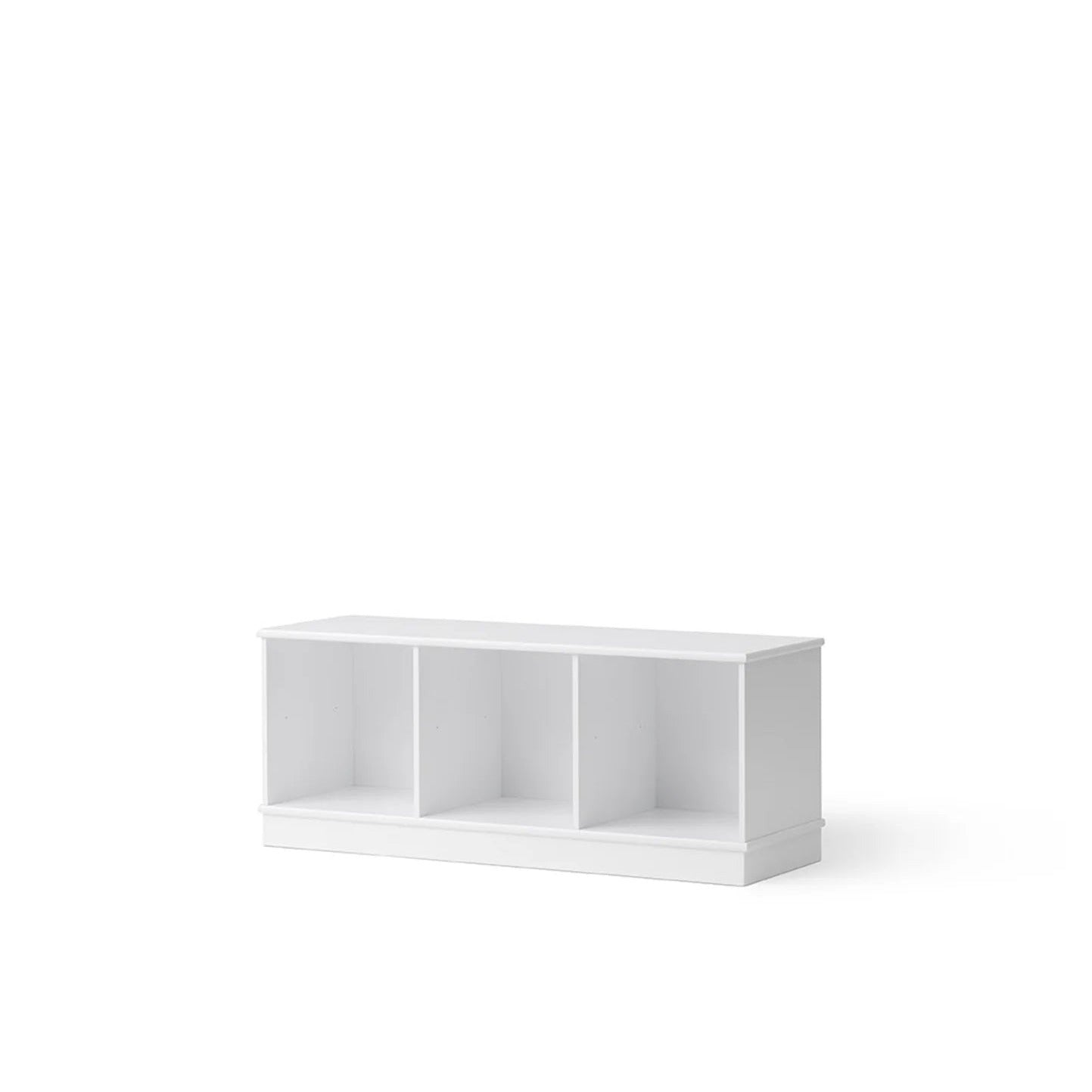 Oliver Furniture Wood Shelving Unit - 3 x 1 With Base