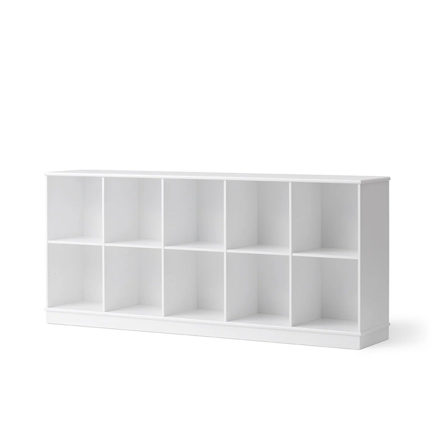 Oliver Furniture Wood Standing Shelving Unit - 5 x 2 With Base