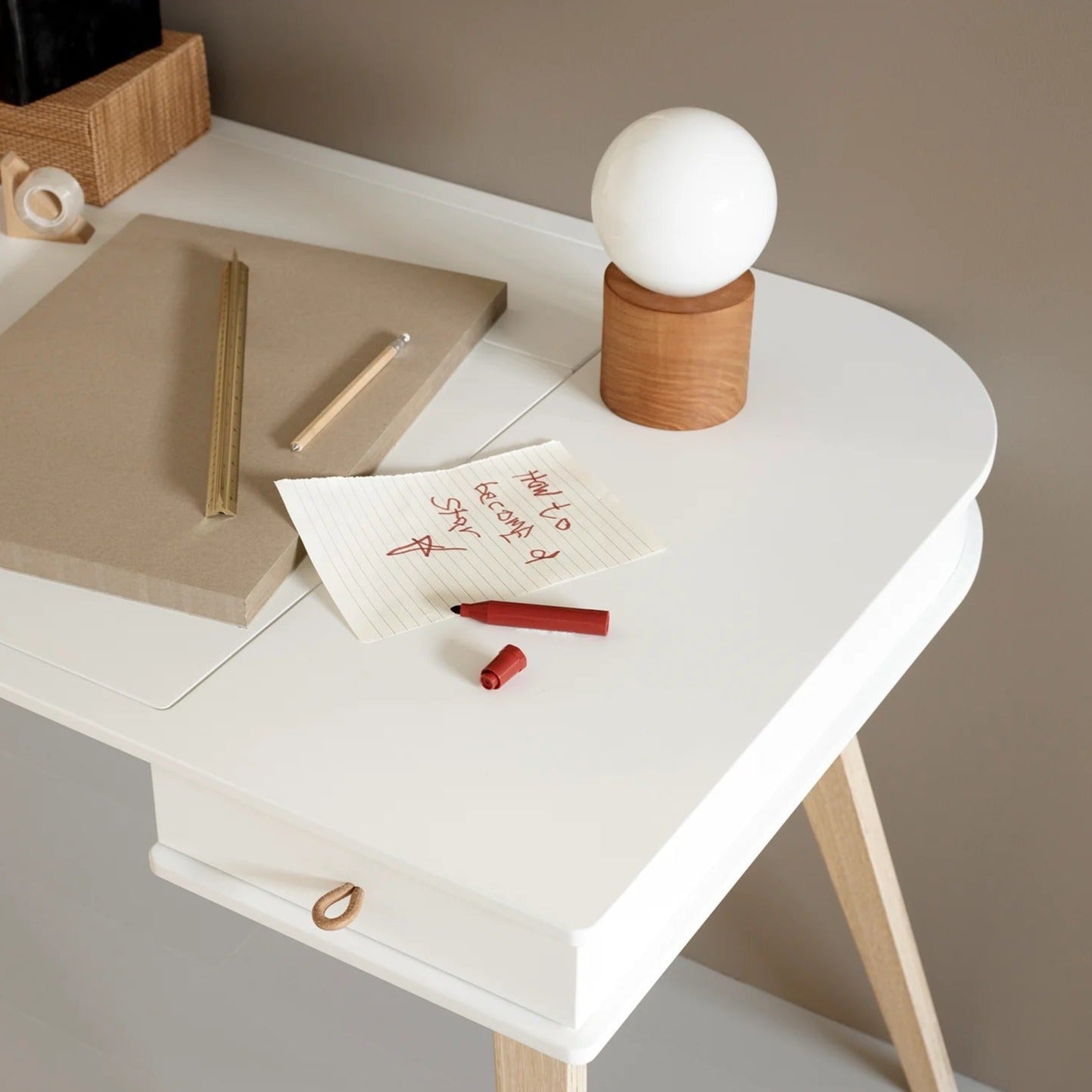 Oliver Furniture Wood Desk & Chair - 72.6cm