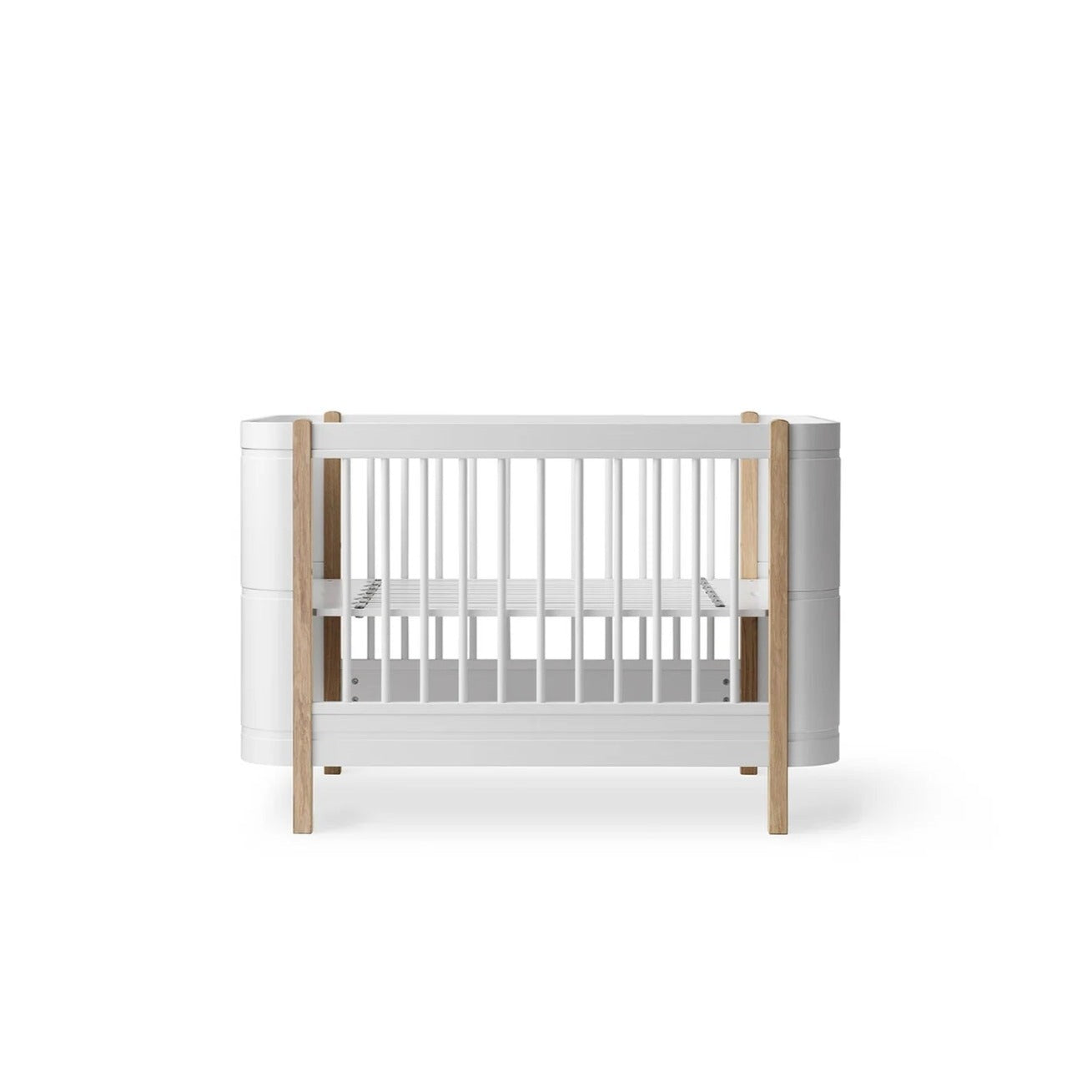 Oliver Furniture Wood Mini+ Cot Bed Excl. Junior Kit - White Oak