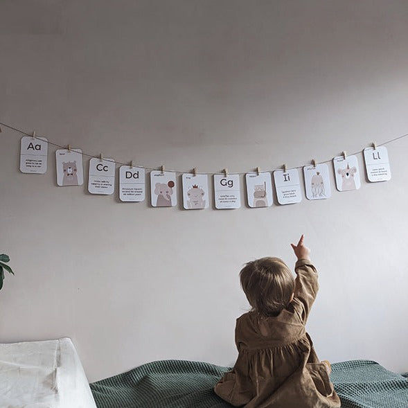 Animal Alphabet Flashcards by Paper & Bean