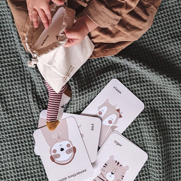 Animal Alphabet Flashcards by Paper & Bean