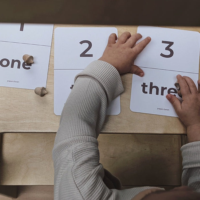 Woodland Number Flashcards by Paper & Bean