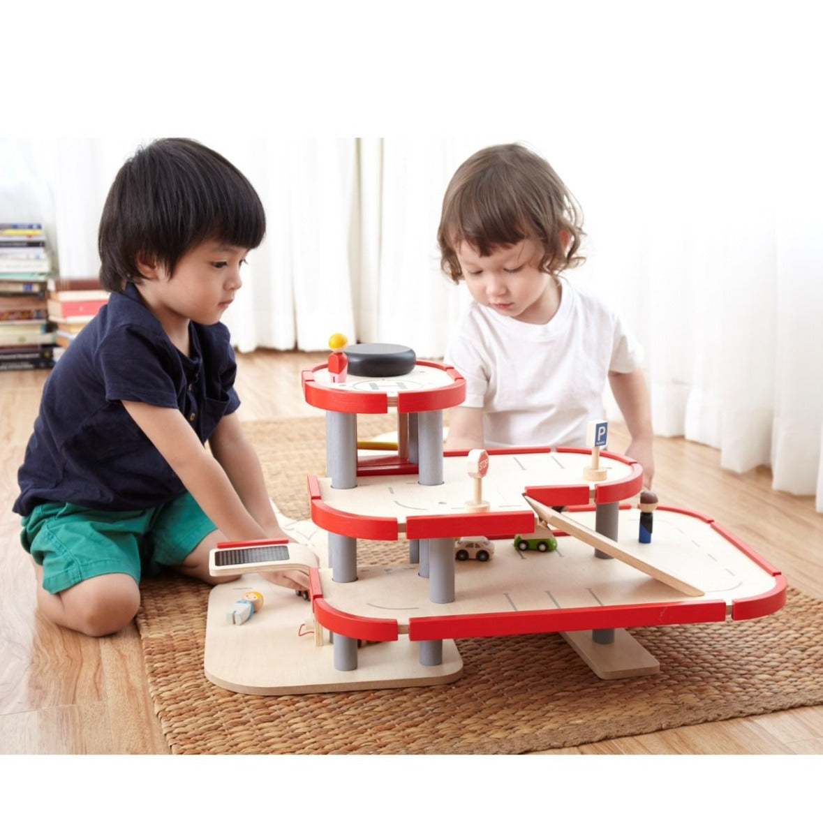 Plan Toys Wooden Parking Garage