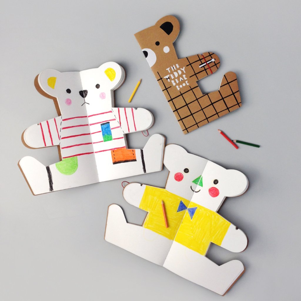 The Teddy Bear Colouring Book by Rock & Pebble | Soren's House