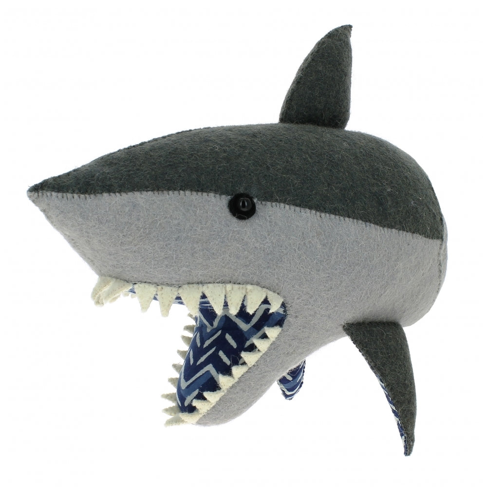 Fiona Walker Shark Felt Animal Wall Head | Soren's House