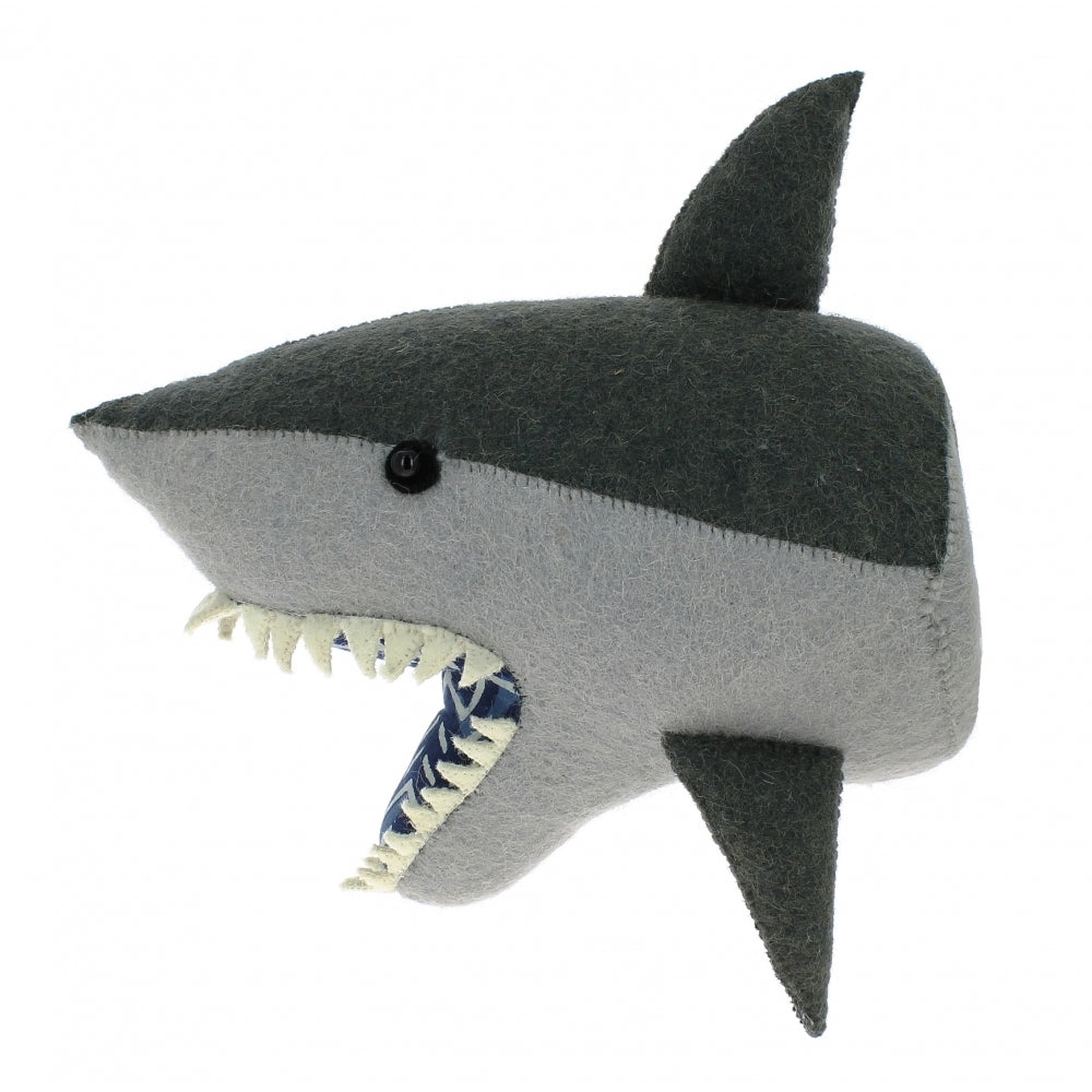 Fiona Walker Shark Felt Animal Wall Head | Soren's House