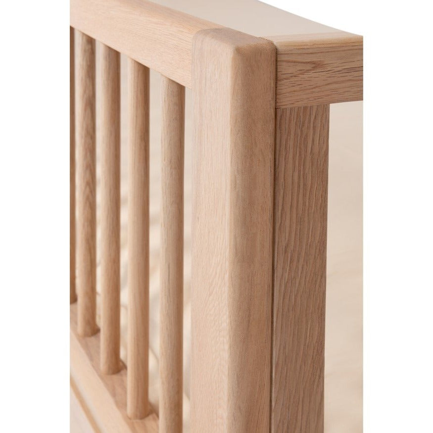 Nobodinoz Pure Single Bed In Oak - 90 x 200cm