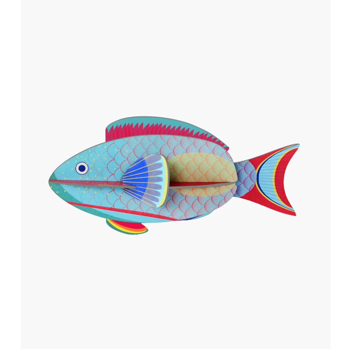 Studio Roof 3D Model Wall Decor - Parrotfish