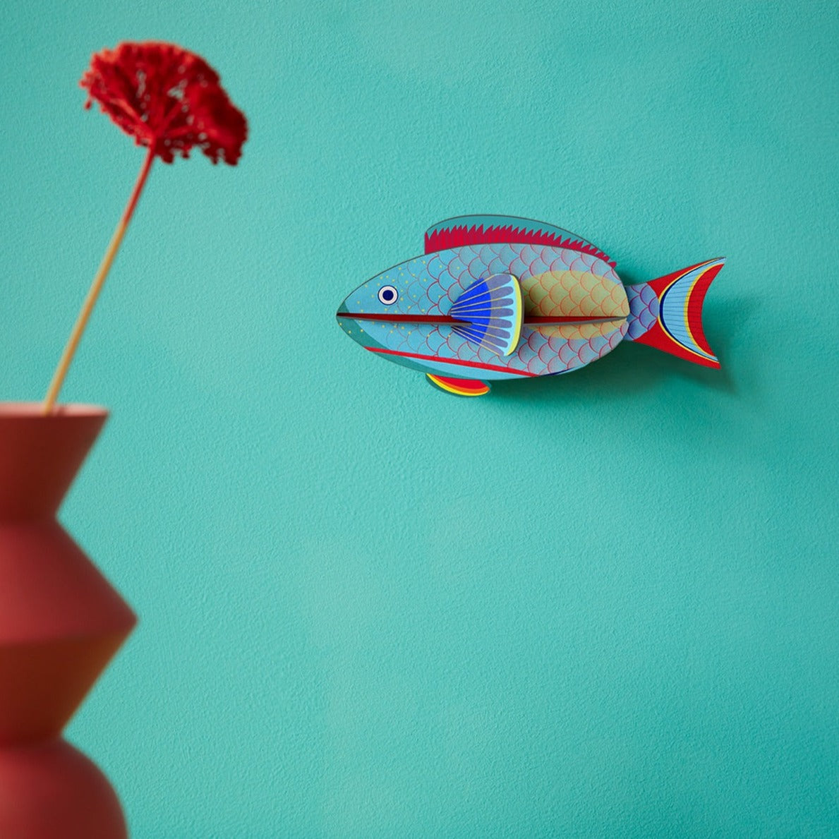 Studio Roof 3D Model Wall Decor - Parrotfish