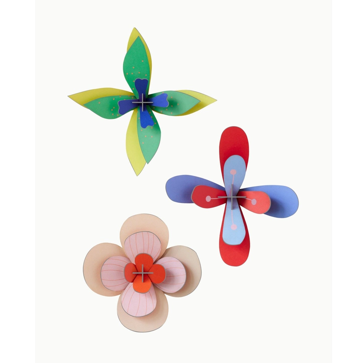 Studio Roof 3D Model Wall Decor - Flowers - Lime Cocktail