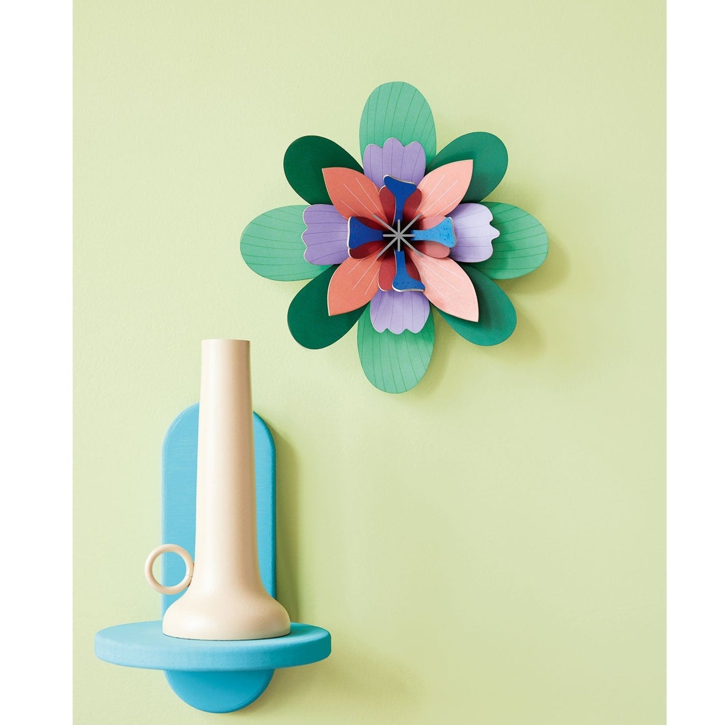 Studio Roof 3D Model Wall Decor - Flowers - Pistache Sorbet