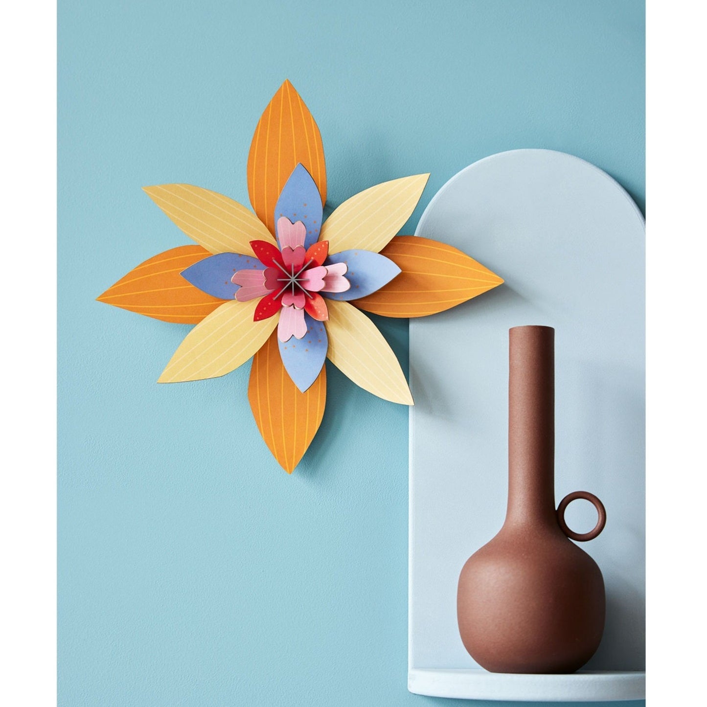 Studio Roof 3D Model Wall Decor - Flowers - Apricot Sorbet