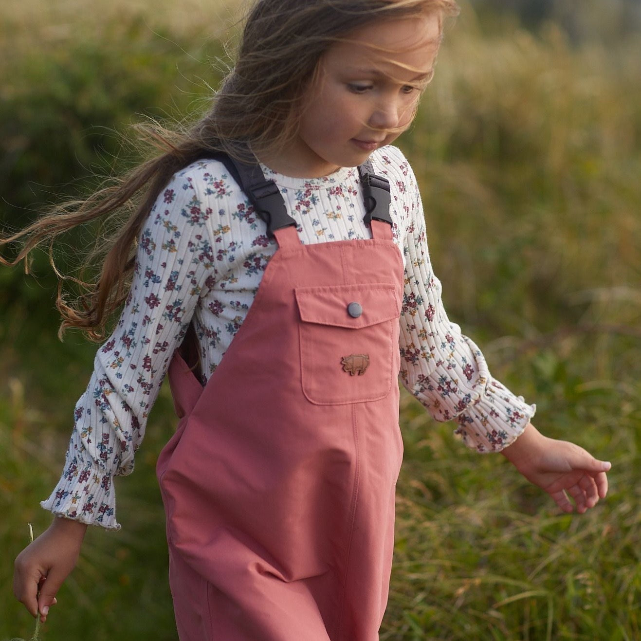 Toastie Kids Waterproof Dungarees - Rose Pink
