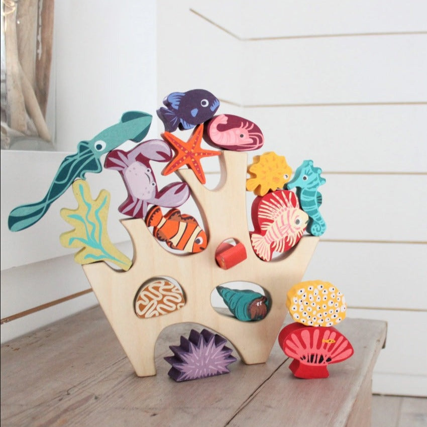 Tender Leaf Toys Stacking Coral Reef
